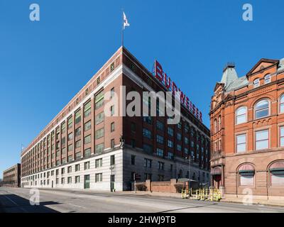 Bâtiments de la brasserie Anheuser Busch Banque D'Images