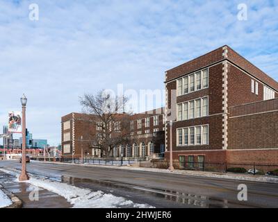 Madison School conçu par William B. Ittner Banque D'Images