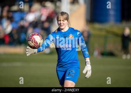 Hetton le Hole, Royaume-Uni. 06th mars 2022. Moan de Sunderland pendant le match de football FA WSL 2 entre Sunderland et Charlton Richard Callis/SPP crédit: SPP Sport Press photo. /Alamy Live News Banque D'Images