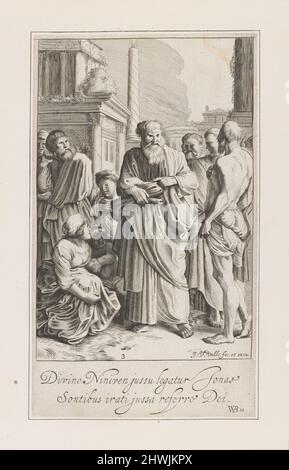 L'histoire de Jonas. Artiste: Jan van de Velde II, Néerlandais, 1593-1641After: Willem Pietersz. Buytewech, néerlandais, 1590/91–1624 Banque D'Images