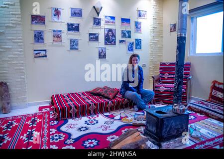 Petra Jordan visité par de nombreux touristes avant la pandémie février 2020 Banque D'Images