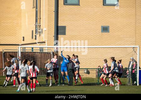 Hetton le Hole, Royaume-Uni. 06th mars 2022. Action pendant le match de football FA WSL 2 entre Sunderland et Charlton Richard Callis/SPP crédit: SPP Sport Press photo. /Alamy Live News Banque D'Images