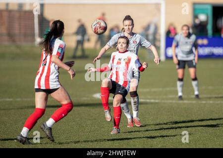 Hetton le Hole, Royaume-Uni. 06th mars 2022. Joice de Sunderland pendant le match de football FA WSL 2 entre Sunderland et Charlton Richard Callis/SPP crédit: SPP Sport Press photo. /Alamy Live News Banque D'Images