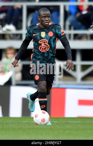 N'Golo Kante de Chelsea lors du match de la Premier League entre le Burnley FC et le Chelsea FC à Turf Moor, Burnley, Royaume-Uni. Date de la photo: Samedi 5 mars 2022. Le crédit photo devrait se lire: Anthony Devlin Banque D'Images