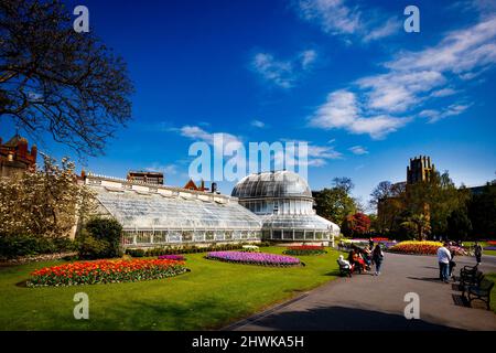 The Charles Lanyon Palm House, Botanic Gardens, Belfast, Irlande du Nord Banque D'Images