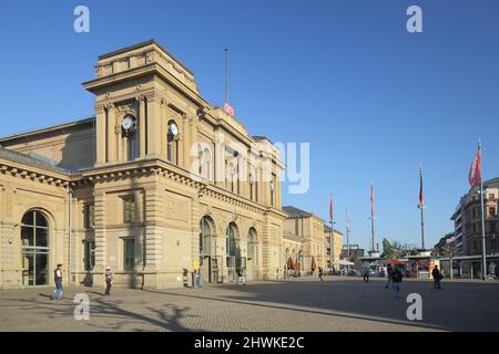 Gare principale de la Renaissance à Mayence, Rhénanie-Palatinat, Allemagne Banque D'Images