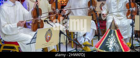 La musique andalouse est un type de musique andalouse. Musique classique au Maghreb. Culture marocaine Banque D'Images