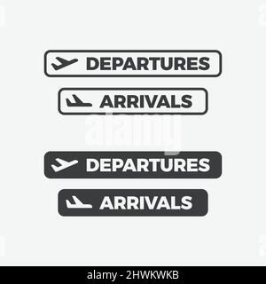 Icône départ et arrivée Illustration de Vecteur