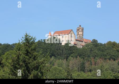 Vue sur Ronneburg, dans le Wetterau, Hesse, Allemagne Banque D'Images