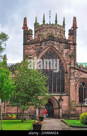 Eglise Sainte Marie, High Street, Nantwich, Cheshire, Angleterre, Royaume-Uni Banque D'Images