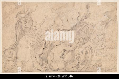 Les compagnons d'Ulysses ouvrant le sac de vents. Artiste: Theodore van Thulden, flamand, 1606–1669After: Francesco Primaticcio, italien, 1504–1570 Banque D'Images