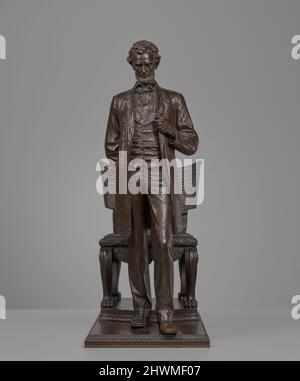 Lincoln debout. Artiste: Augustus Saint-Gaudens, américain, né en Irlande, 1848–1907, LL.D. (HON.) 1905 Banque D'Images
