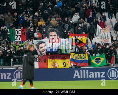 Turin, Italie. 06th mars 2022. Lors du championnat italien Serie Un match de football entre Juventus FC et Spezia Calcio le 6 mars 2022 au stade Allianz à Turin, Italie - photo Nderim Kacili/DPPI crédit: DPPI Media/Alay Live News Banque D'Images