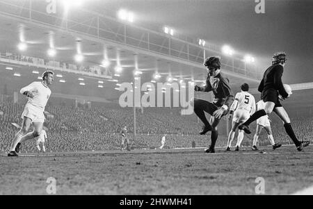 Liverpool 3-0 Bayern Munich, Inter-Cities Fairs Cup quart-finale 1st Leg Match à Anfield, mercredi 10th mars 1971. Notre image montre ... match action, John Toshack. Banque D'Images