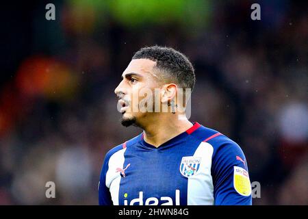 MKM Stadium, Hull, Angleterre - 5th mars 2022 Karlan Grant (18) de West Bromwich - pendant le match Hull City / West Bromwich Albion, EFL Championship 2021/22 MKM Stadium, Hull, Angleterre - 5th mars 2022 crédit: Arthur Haigh/WhiteRosePhotos/Alay Live News Banque D'Images