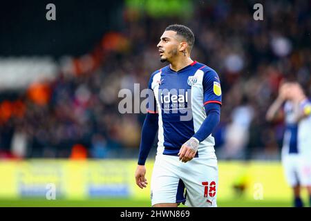 MKM Stadium, Hull, Angleterre - 5th mars 2022 Karlan Grant (18) de West Bromwich - pendant le match Hull City / West Bromwich Albion, EFL Championship 2021/22 MKM Stadium, Hull, Angleterre - 5th mars 2022 crédit: Arthur Haigh/WhiteRosePhotos/Alay Live News Banque D'Images