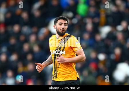 MKM Stadium, Hull, Angleterre - 5th mars 2022 Allahyar (20) de Hull - pendant le match Hull City / West Bromwich Albion, EFL Championship 2021/22 MKM Stadium, Hull, Angleterre - 5th mars 2022 crédit: Arthur Haigh/WhiteRosePhotos/Alay Live News Banque D'Images