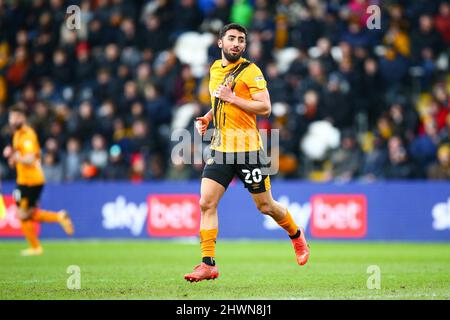 MKM Stadium, Hull, Angleterre - 5th mars 2022 Allahyar (20) de Hull - pendant le match Hull City / West Bromwich Albion, EFL Championship 2021/22 MKM Stadium, Hull, Angleterre - 5th mars 2022 crédit: Arthur Haigh/WhiteRosePhotos/Alay Live News Banque D'Images