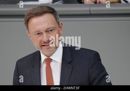 Berlin, Allemagne. 27th févr. 2022. Christian Lindner (FDP), ministre fédéral des Finances. Credit: Kay Nietfeld/dpa/Archivbild/dpa/Alay Live News Banque D'Images