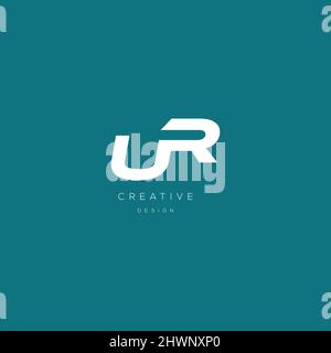 LETTRE DU LOGO UR design moderne Illustration de Vecteur