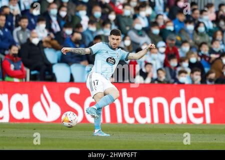 Vigo, Espagne. 6th mars 2022. Javi Galan (Celta) football: Match espagnol 'la Liga Santander' entre RC Celta de Vigo 4-3 RCD Mallorca à l'Estadio Abanca Balaidos à Vigo, Espagne . Crédit: Mutsu Kawamori/AFLO/Alay Live News Banque D'Images