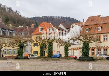 Impression de Heidelberg en Allemagne en hiver Banque D'Images