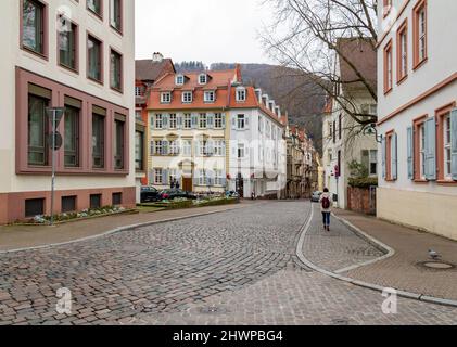 Impression de Heidelberg en Allemagne en hiver Banque D'Images