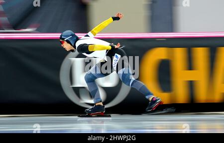 Irene Schouten Miho Takagi (JPN) Championnats du monde de patinage de vitesse Sprint et Allround le 6 mars 2022 dans le Vikingskipet à Hamar, Norvège photo par SCS/Soenar Chamid/AFLO (PAYS-BAS OUT) Banque D'Images