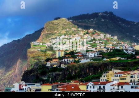 Ville de Camara de Lobos, Funchal, Madère, Portugal Banque D'Images