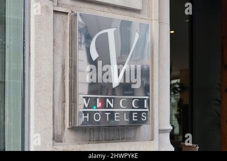 VALENCIA, ESPAGNE - 02 MARS 2022: Vincci Hotels est une chaîne d'hôtels espagnole Banque D'Images