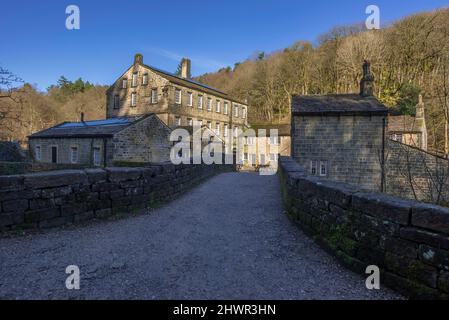 Gibson Mill à Hardcastle Crags à Midgehole dans West Yorkshire Banque D'Images