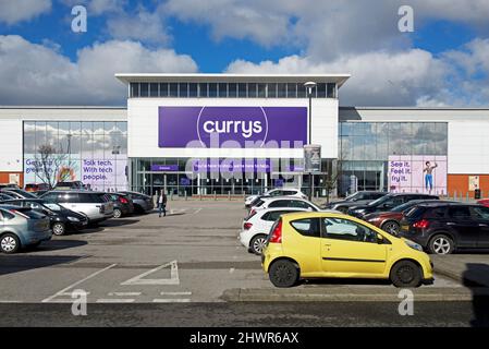 Grand magasin Currys au parc commercial St Andrew's Quay, Hull, Humberside, East Yorkshire, Angleterre Banque D'Images