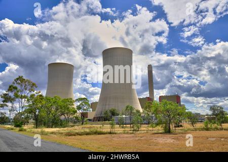 Centrale de production d'énergie au charbon à Stanwell près de Rockhampton Queensland Australie Banque D'Images