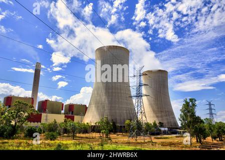 Centrale de production d'énergie au charbon à Stanwell près de Rockhampton Queensland Australie Banque D'Images