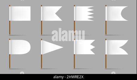 Collecte des drapeaux en papier Illustration de Vecteur