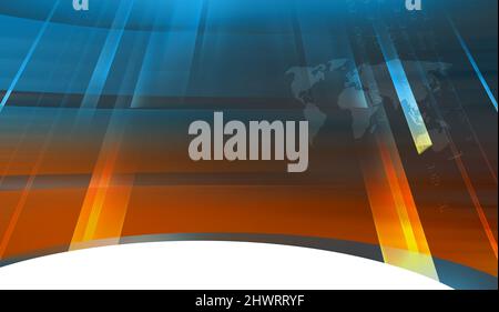 Espace studio moderne, adapté aux informations générales. 3d illustration Banque D'Images