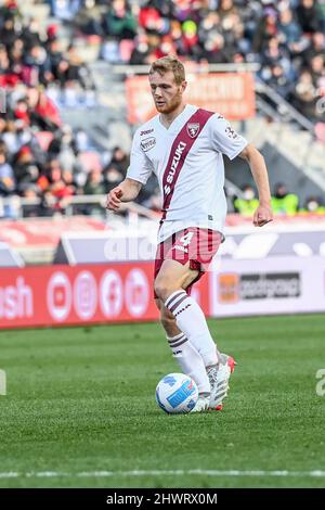 Bologne, Italie. 06th mars 2022. Tommaso Pobega (Torino FC) en action pendant le FC de Bologne contre le FC de Turin, football italien série A match à Bologne, Italie, mars 06 2022 crédit: Independent photo Agency/Alay Live News Banque D'Images