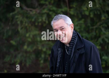 Bad Staffelstein, Allemagne. 07th mars 2022. L'archevêque Ludwig Schick de Bamberg assistera à l'Assemblée plénière du printemps de la Conférence des évêques allemands. L'assemblée plénière de printemps de la Conférence des évêques d'Allemagne aura lieu du lundi 7 mars au jeudi sur le site de pèlerinage franconien supérieur de Vierzehnheiligen, près de Bad Staffelstein. Credit: Nicolas Armer/dpa/Alay Live News Banque D'Images