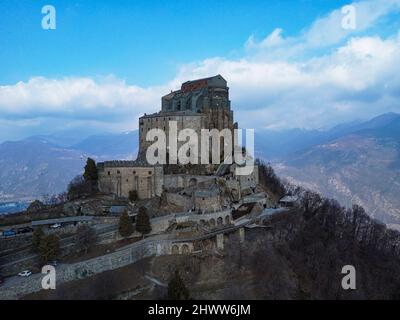 Sacra di San Michele Hermitage dans le Piémont Banque D'Images