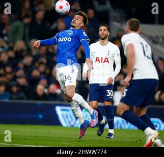 Londres, Royaume-Uni. 07th mars 2022. LONDRES, Angleterre - MARS 07: DELE All of Everton pendant Premier League entre Tottenham Hotspur et Everton au stade Tottenham Hotspur, Londres, Angleterre le 07th Mars 2022 crédit: Action Foto Sport/Alay Live News Banque D'Images