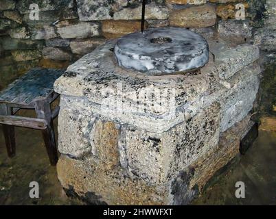 À l'intérieur des catacombes d'Odessa à l'intérieur du 'Musée de la gloire partisane', refuge pour les partisans soviétiques, dans le village de Nerubayske près d'Odessa Banque D'Images