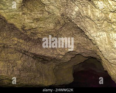 À l'intérieur des catacombes d'Odessa à l'intérieur du 'Musée de la gloire partisane', refuge pour les partisans soviétiques, dans le village de Nerubayske près d'Odessa Banque D'Images