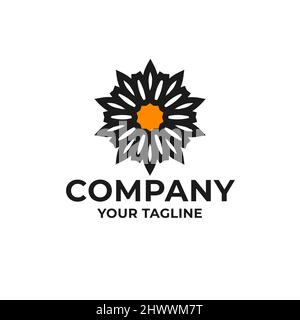 Décoration florale, logo abstrait, logo élégant de l'ornement de qualité supérieure, symbole de logotype vectoriel Illustration de Vecteur