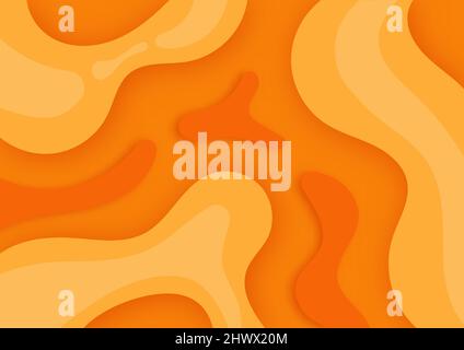 Bannière de style dynamique. Éléments orange avec gradient de fluide. Illustration créative pour poster, Web, renvoi, page, couverture, publicité, message d'accueil, carte, pro Illustration de Vecteur