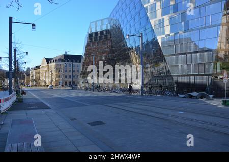 Freiburg im Breisgau, Bade-Wurtemberg, Allemagne - Bibliothèque universitaire Banque D'Images