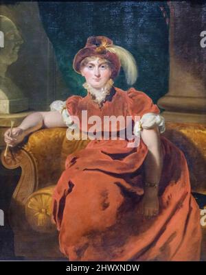 Portrait de Caroline Amelia Elizabeth de Brunswick, Thomas Lawrence, 1804, huile sur toile, Musée des beaux-arts du Canada, Londres, Angleterre, Grande-Bretagne Banque D'Images