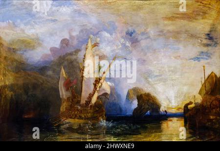 Ulysses deriding Polyphemus - Homer's Odyssey, Joseph Mallord William Turner, 1829, huile sur toile, National Gallery, Londres, Angleterre, Grande-Bretagne Banque D'Images