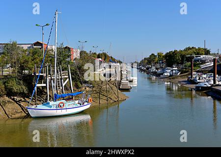 Port de plaisance de la Tremblade, commune française, située dans le département de la Charente-Maritime et la région Nouvelle-Aquitaine Banque D'Images