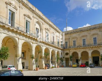 Palazzo della Provincia à Lecce, une ville d'Apulia, Italie Banque D'Images