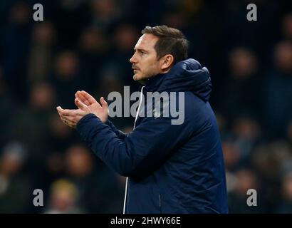 LONDRES, Angleterre - MARS 07: Le directeur d'Everton Frank Lampard pendant la première ligue entre Tottenham Hotspur et Everton au stade Tottenham Hotspur , Banque D'Images